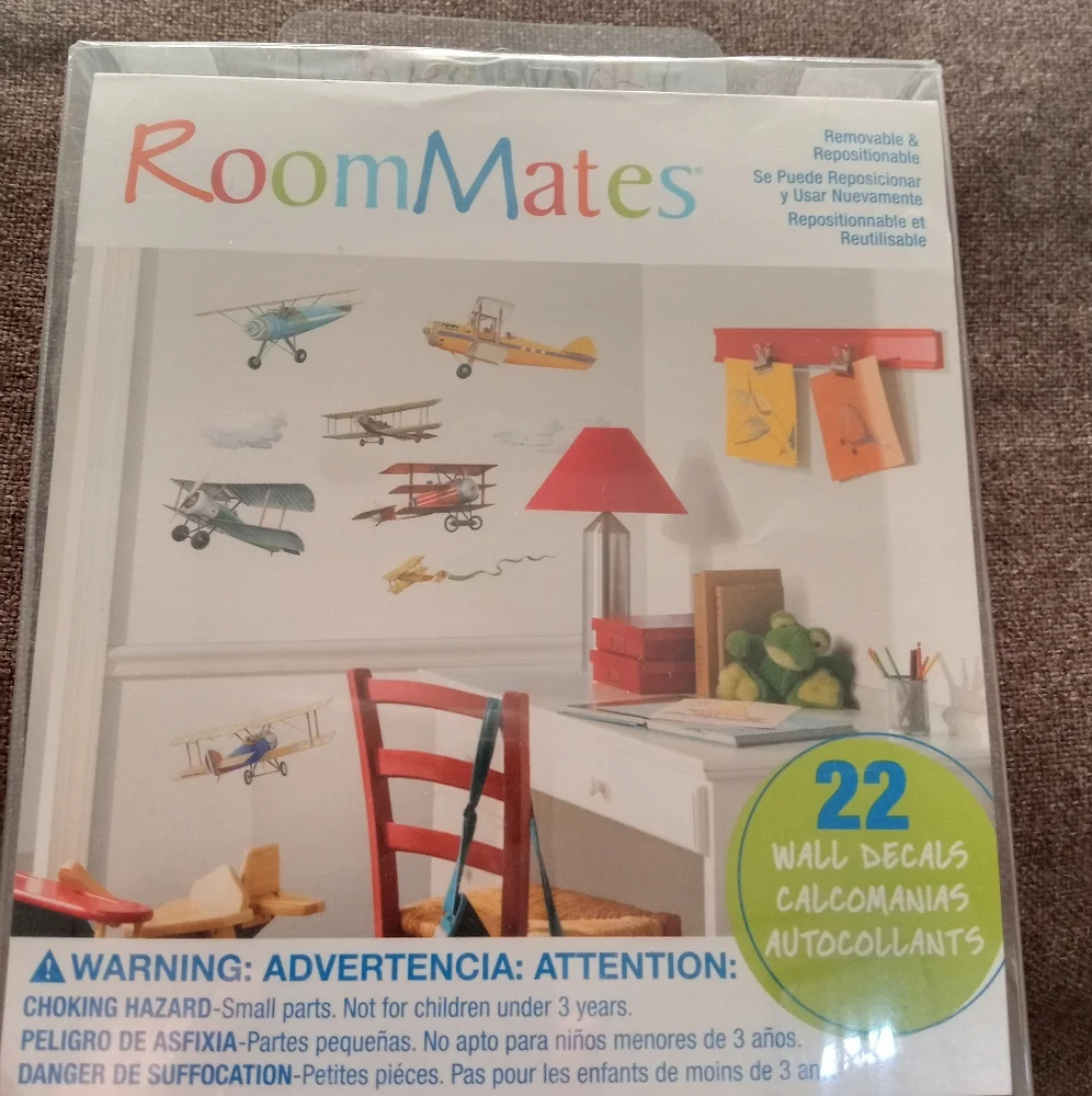 Wall decals - vintage planes